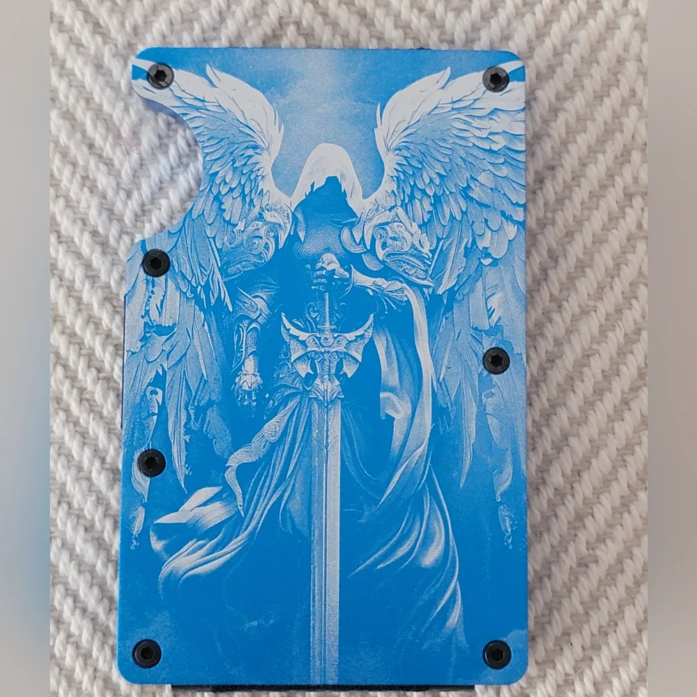 Minimalist Card Wallet Anodized Aluminum RFID Block Guardian Archangel Wallet!